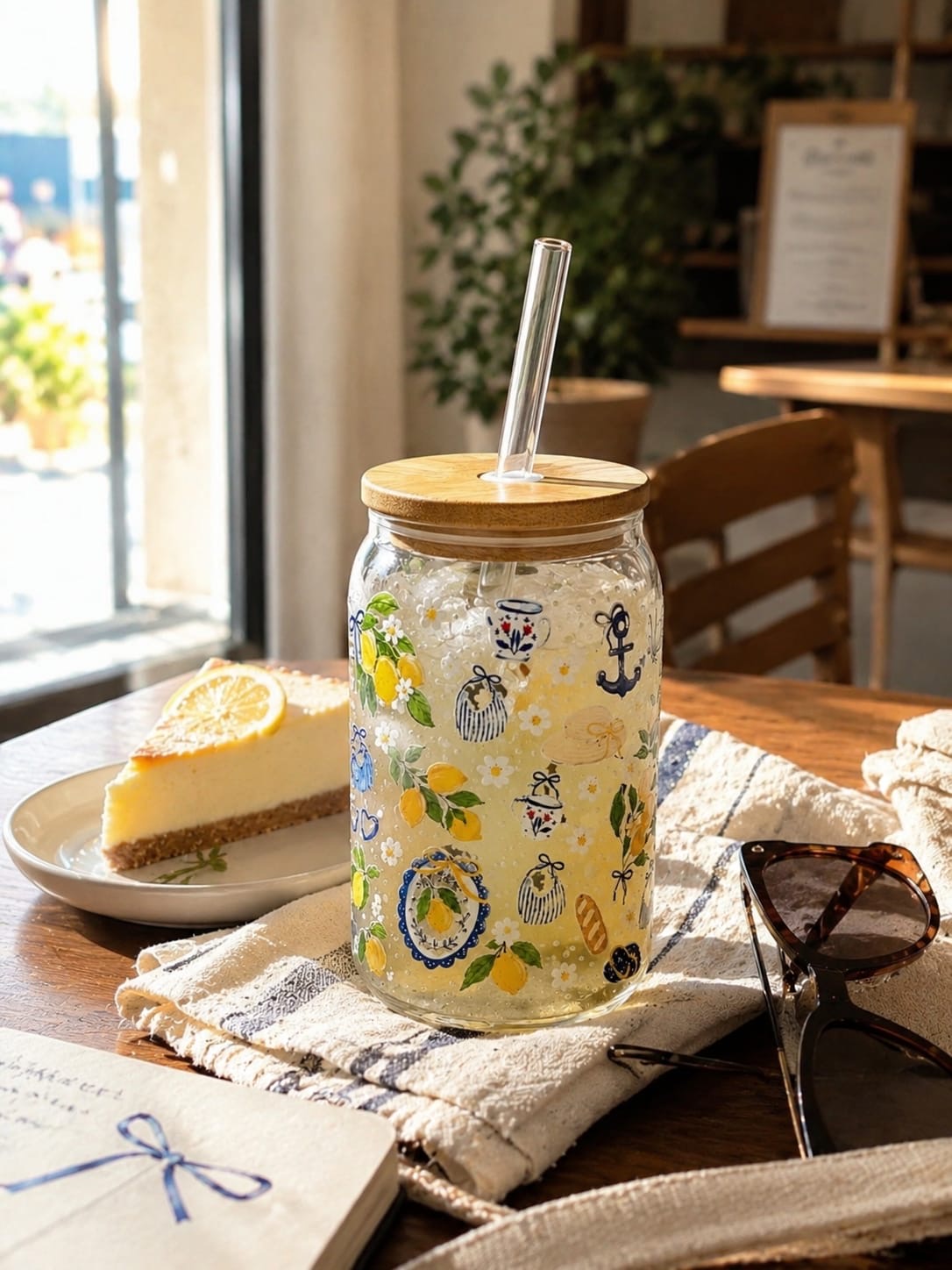 The Beachy Lime Vibe Glass Tumbler