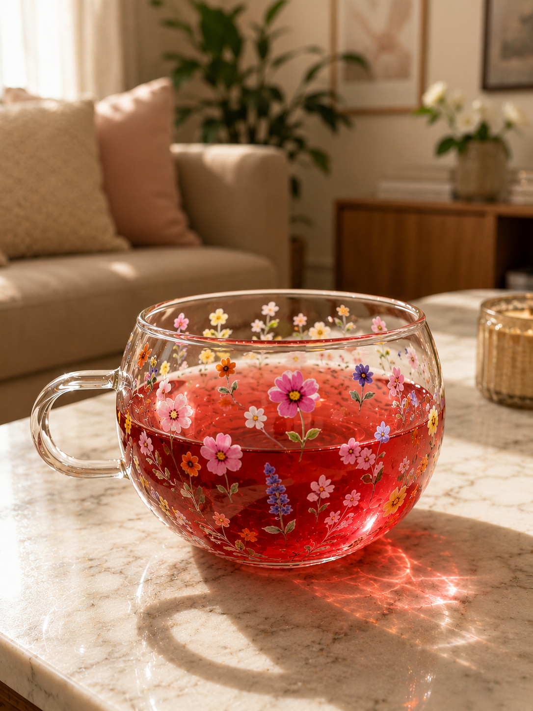 SIPITUP The Blooming - double-walled Glass Coffee/Tea Mug (250 ml)